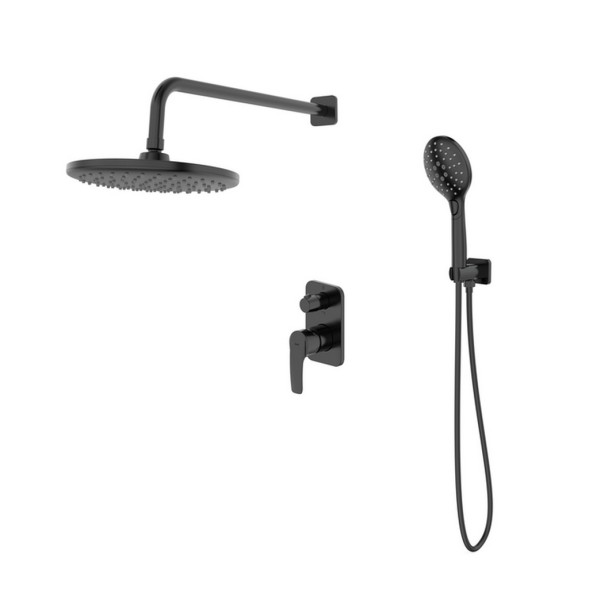 Душевая система 35к IDDIS RAYBL02i67 &amp;quot;Ray&amp;quot; лейка &amp;quot;Тропический душ&amp;quot;, встраиваемая ЧЕРНЫЙ матовый - RAYBL02i67 