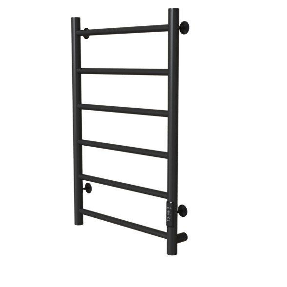 Полотенцесушитель MIXLINE VEGA  80х50 (таймер, 289 Вт, 6 перекладин) электрический ЧЕРНЫЙ - ML-556349 