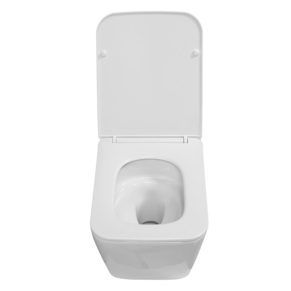 Унитаз подвесной Azario Indor Торнадо, с сиденьем микролифт/дюропласт 520*360*360 (AZ-9004WT)