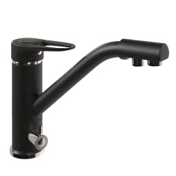 Смеситель для кухни 40к MIXLINE ML-GS05 (308) черный с вых. для питьевого фильтра - 00-00000612
