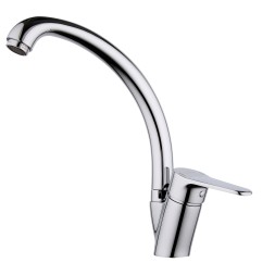 Смеситель для кухни 35к G4136 GAPPO высокий пов. излив, п/гайку, ХРОМ - G4136 