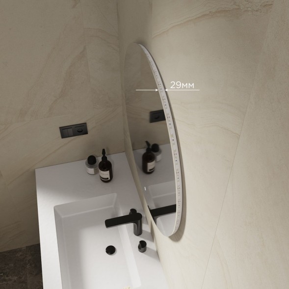 Зеркало MIXLINE &amp;quot;Саванна&amp;quot; D770 сенсорный выключатель, светодиодная подсветка - ФР-00000954 