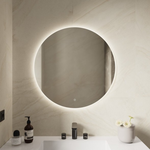 Зеркало MIXLINE &amp;quot;Саванна&amp;quot; D770 сенсорный выключатель, светодиодная подсветка - ФР-00000954 