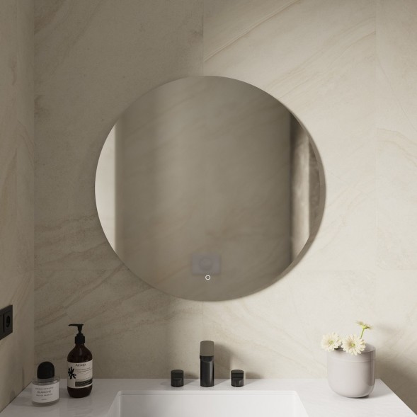 Зеркало MIXLINE &amp;quot;Саванна&amp;quot; D770 сенсорный выключатель, светодиодная подсветка - ФР-00000954 