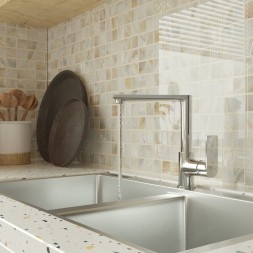 Смеситель для кухни 35k MIXLINE ML26-032 &amp;quot;Life&amp;quot; высокий излив боковая ручка - ML26-032 