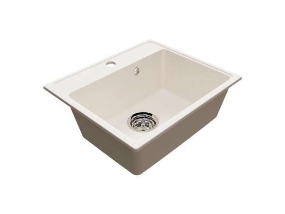 Мойкa ML-GMU03 УЛЬТРА прямоугольная, белый камень, 490*420 мм (глуб. чаши 170) - 00-001406 