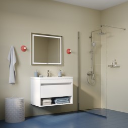 Душевая система 35к IDDIS ZDXSB3Fi06 "Zodiac X" лейка "Тропический душ" пов. излив ХРОМ - ZDXSB3Fi06