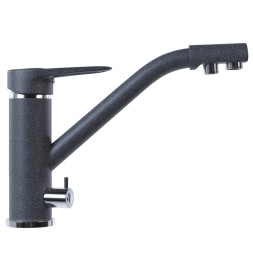 Смеситель для кухни 40к MIXLINE ML-GS05 (309) темно-серый с вых. для питьевого фильтра - 00-00000613