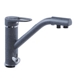 Смеситель для кухни 40к MIXLINE ML-GS05 (309) темно-серый с вых. для питьевого фильтра - 00-00000613