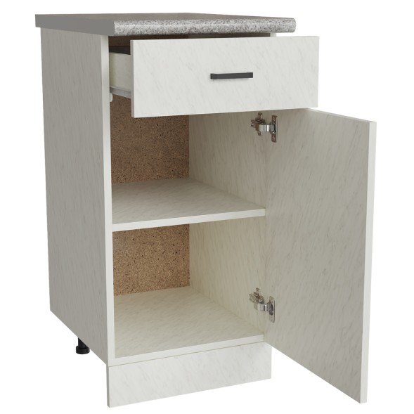 Стол разделочный 40 белый мрамор (1 ящик) - 527044 