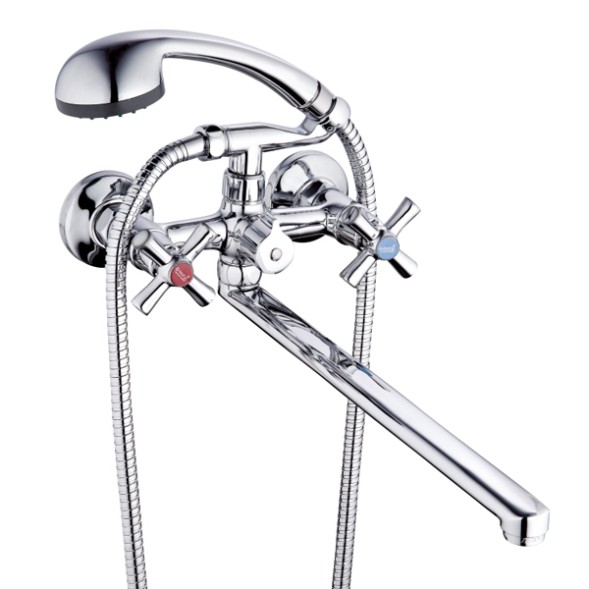 Смеситель для ванны и раковины 1/2 кер Glauf QMT7-B722 картриджн перекл - QMT7-B722 