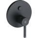 Смеситель для душа Kludi Nova Fonte Puristic внешняя часть, черный матовый (206593915)