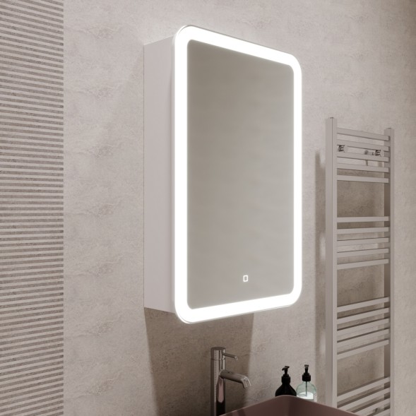 Зеркальный шкаф MIXLINE &amp;quot;Фиджи&amp;quot; 500*750 (ШВ) правый,сенсор.выкл, светодиодная подсветка - LED-00002362 