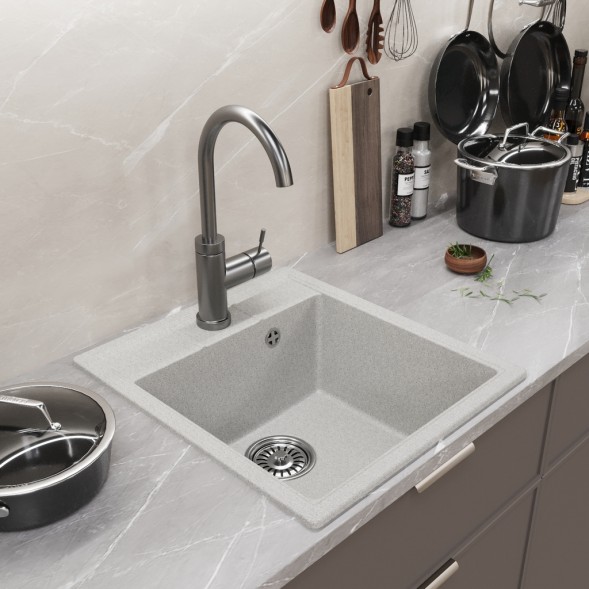 Мойка ML-GM28 КОМФОРТ серая (310), 450*500*190мм - 00-00009486 