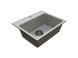 Мойкa ML-GMU03 УЛЬТРА прямоугольная, серый камень, 490*420 мм (глуб. чаши 170) - 00-001408 