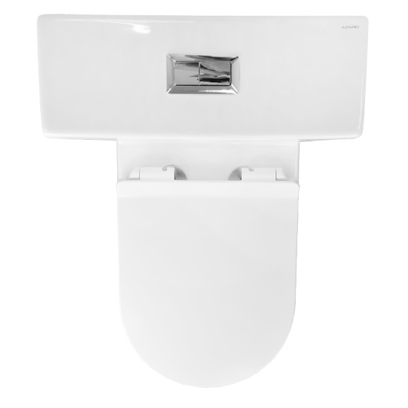 Унитаз-компакт Azario CORSA 630x380x830 напольный, безободковый с бачком и сиденьем микролифт (AZ-2062S)