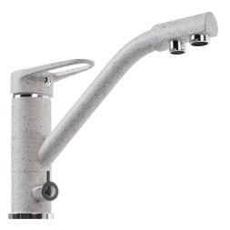 Смеситель для кухни 40к MIXLINE ML-GS05 (310) серый с вых. для питьевого фильтра - 00-00000614