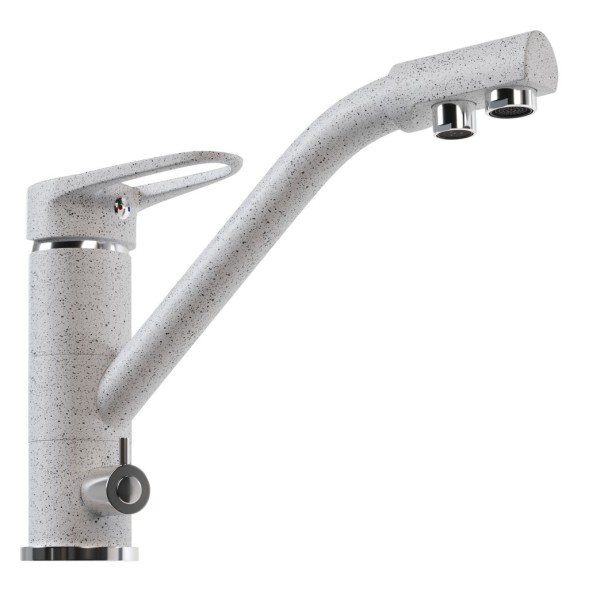 Смеситель для кухни 40к MIXLINE ML-GS05 (310) серый с вых. для питьевого фильтра - 00-00000614 