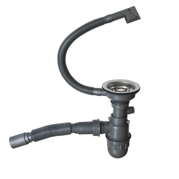 Мойка настол.монтаж 60х45 (3,0) вып 3 1/2  MIXLINE PRO 22см с сифоном (сатин) - 547235 