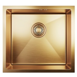 Мойка подст.монтаж 45х42 (3,0) вып 3 1/2  MIXLINE PRO 20см с сифоном (бронза) - 548567 