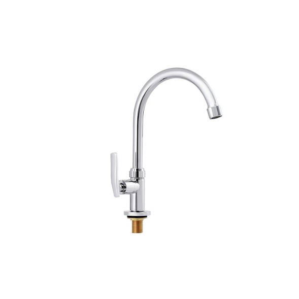 Смеситель для кухни 1/2 кер ПРОФСАН ПСМ-905-89 &amp;quot;ПЛЮС&amp;quot; тип Кр-ЦБА моно, п/гайку, без подводки ХРОМ - PSM-905-89 