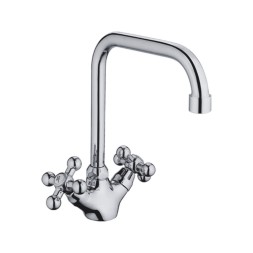 Смеситель для кухни 1/2 кер CN4019 CRON высокий пов. излив, ХРОМ - CN4019
