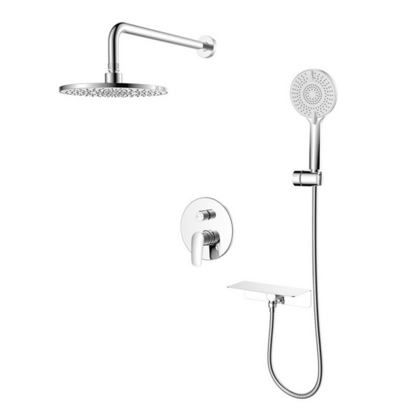 Душевая система 35к Milardo RORSB02M67 &amp;quot;Rora&amp;quot; лейка &amp;quot;Тропический душ&amp;quot; встраиваемая ХРОМ - RORSB02M67 