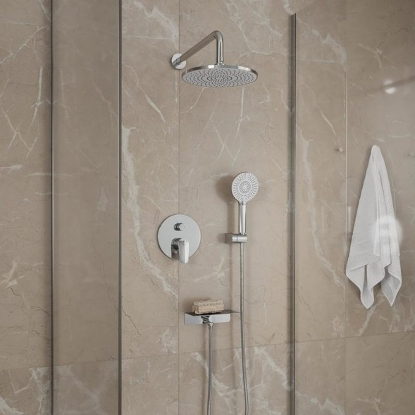 Душевая система 35к Milardo RORSB02M67 &amp;quot;Rora&amp;quot; лейка &amp;quot;Тропический душ&amp;quot; встраиваемая ХРОМ - RORSB02M67 