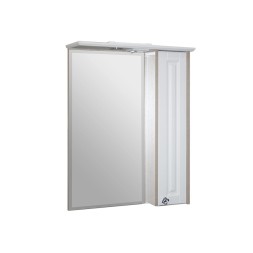 Зеркальный шкаф "ВЕРСАЛЬ-55" белое дерево правый с подсветкой(ПВХ) - НОВИНКА