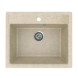 Мойкa ML-GMU04 УЛЬТРА прямоугольная, бежевый камень, 565*495 мм (глуб. чаши 175) - 00-001411 