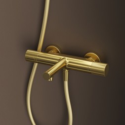 Смеситель для ванны термостат IDDIS DUNMG02i74WA "Duna" без душ. аксессуаров, ЗОЛОТО мат. - DUNMG02i74WA