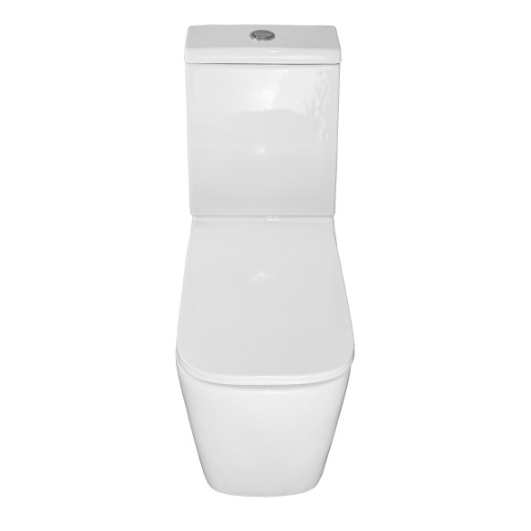 Унитаз-компакт Azario Ferra 365х650х785 напольный, безободковый, с быстросъемным сиденьем микролифт (AZ-1015)