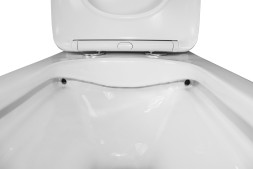 Унитаз-компакт Azario Ferra 365х650х785 напольный, безободковый, с быстросъемным сиденьем микролифт (AZ-1015)