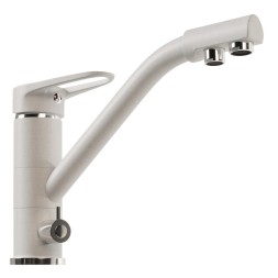 Смеситель для кухни 40к MIXLINE ML-GS05 (331) белый с вых. для питьевого фильтра - 00-00001900