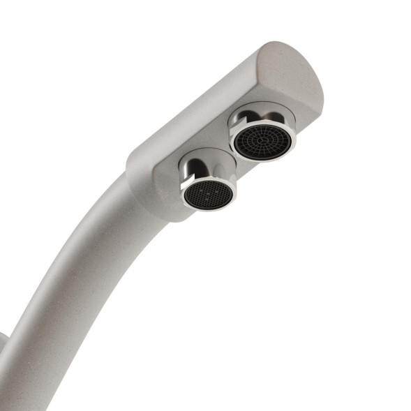 Смеситель для кухни 40к MIXLINE ML-GS05 (331) белый с вых. для питьевого фильтра - 00-00001900 