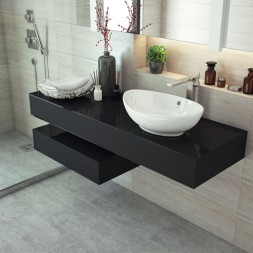 Раковина накладная на столешницу "Гамма-56*37" ш*г овал (Kirovit) -