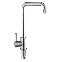 Смеситель для кухни 35к Glauf ZAP4-B090 НЕРЖ высокий излив, бок. ручка, п/гайку - ZAP4-B090 