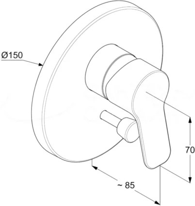 Душевая система Kludi Pure Easy 7 в 1, керамический картридж, хром (376400565)
