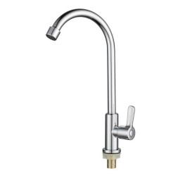 Смеситель для кухни 1/2 кер ПРОФСАН ПСМ-906-008 &amp;quot;КОМПЛЕКТАЦИЯ&amp;quot; НЕРЖ, моно, п/гайку, б/подв. ХРОМ - PSM-906-008 