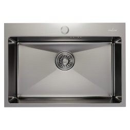 Мойка настол.монтаж 65х45 (3,0) вып 3 1/2  MIXLINE PRO 22см с сифоном (сатин) - 547237
