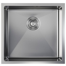 Мойка подст.монтаж 45х42 (3,0) вып 3 1/2  MIXLINE PRO 20см с сифоном (сатин) - 548564 