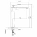 Смеситель для раковины 26k MIXLINE ML21-042 &amp;quot;Elegant&amp;quot; высокий излив - ML21-042 