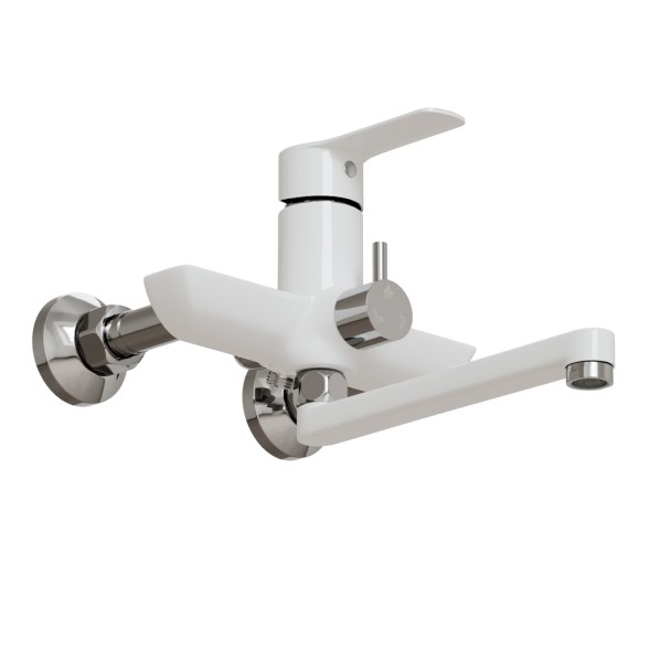 Душевая система 35к MIXLINE ML2415 излив лейка 3 позиции +лейка &amp;quot;Тропический душ&amp;quot; ХРОМ/БЕЛЫЙ - ML2415 