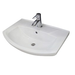 Раковина накладная "Элеганс-55" белая (Rosa) - 4620008195551