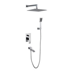 Душевая система 35к G7107 GAPPO лейка &amp;quot;Тропический душ&amp;quot; встраиваемая ХРОМ - G7107 