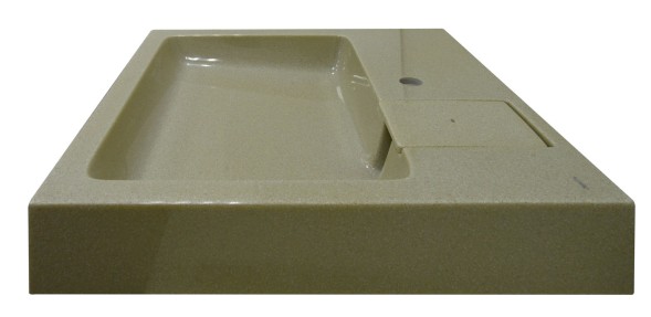 Раковина подвесная Azario Monako 600х600х85 литьевой мрамор, бежевая (CS00079880)