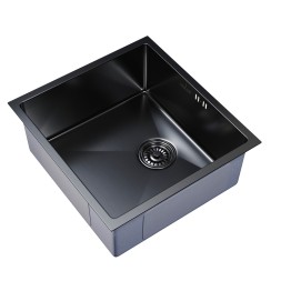 Мойка подст.монтаж 45х42 (3,0) вып 3 1/2  MIXLINE PRO 20см с сифоном (черный графит) - 548565 