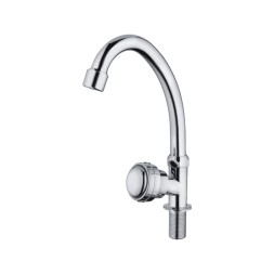 Смеситель для кухни 1/2 кер CN4195 CRON МОНО, п/гайку, ХРОМ - CN4195