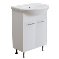 Тумба д/ванной "АлАн-60" белый 2 створки под раковину Уют-60 (Rosa) (ЛДСП) - НОВИНКА