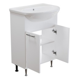 Тумба д/ванной "АлАн-60" белый 2 створки под раковину Уют-60 (Rosa) (ЛДСП) - НОВИНКА